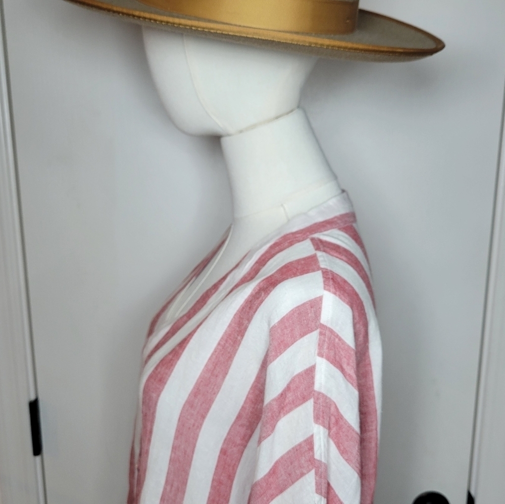 Rails Seville Striped Tie-Front Cropped Button-Down Size Medium - Picture 8 of 12